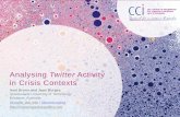 Analysing Twitter Activity in Crisis Contexts
