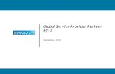 Global Service Provider Ratings - 2013