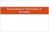 Foundational principles of morality