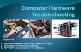 Computer hardware troubleshooting