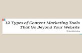 Content Marketing - 12 Types of Content Marketing Tools eBook