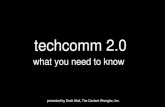 TechComm 2.0: What You Need To Know