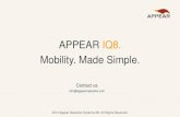 Appear IQ8 - Mobility. Made Simple. What we do