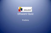 Dhwani quiz prelims