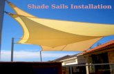 Shade sails installation