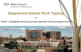 Case Study: Sequence-based HLA Typing - How I stopped worrying and started loving sequencing