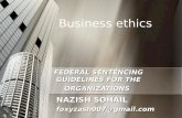 Federal Sentencing Guidelines for The Organizations