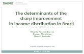 The determinants of the sharp improvement in income distribution in Brazil