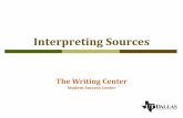 Writing center   projects-interpreting sources-online vers-sum12
