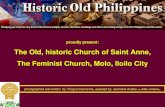 The Feminist Church, the old, historic Church of St Anne Molo, Iloilo