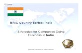 Strategies for Companies Doing Business in India