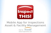 Inspect THIS! mobile inspection tool for facility & asset management