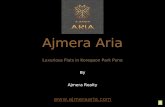 Flats in Koregaon Park Pune - The Ajmera Aria by Ajmera Realty