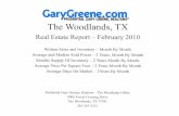 Real Estate Market Reports - The Woodlands Tx February 2010