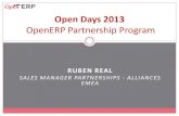 OpenERP partnership program: benefits and value. Ruben Real, OpenERP