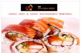Sushi shop and restaurants montreal