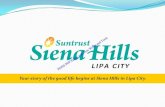 Siena Hills in Lipa City newest project in Lipa City for Announcement Purposes only