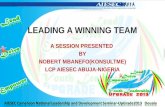 Leading a winning team