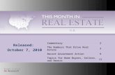 This Month in Real Estate U.S. Market October 2010