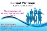 Journal Writing: Lets Start