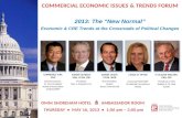 COMMERCIAL ECONOMIC ISSUES & TRENDS FORUM