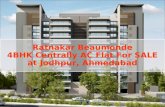 4BHK Flat For Sale in Ratnakar Beaumonde, Jodhpur, Ahmedabad