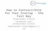 Fast Recruitment Process   Aleksander Vitkin