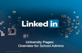 University Pages Tutorial for Schools