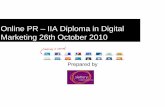 Online PR - IIA Digital Marketing Diploma
