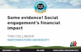 Some evidence! Social engagement's financial impact, presented by Tom Collinger