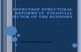 review of structural reforms in  financial sector