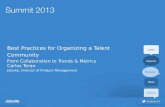 Summit 2013 - Sourcing2: Best Practices for Organizing a Talent Community