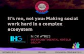 It's me, not you: Making social work in a complex ecosystem, presented by Nick Ayres