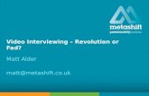 Video Interviewing - Recruitment Fad or Recruiting Revolution?