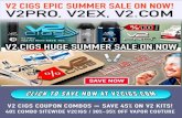V2 cigs Coupons & Summer 2014 Super SALE V2 PRO vaporizer discount 45% off v2 cigs ex kits 35% off vapor couture content