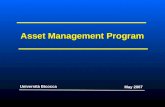 Asset Management Program Università Bicocca