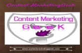Content marketing geek flyer