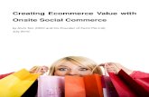 Zuupy White Paper - Creating Ecommerce Value with Onsite Social Commerce