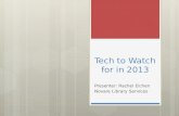 Tech to Watch for in 2013