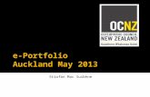 Implementation ePortfolio for NZ Osteopaths CPD 2013 OCNZ @OsteoRegulation