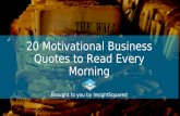 20 motivational business quotes to read every morning