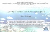Scientific talk on effects of climate variation and young fish