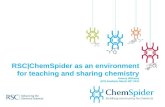 RSC ChemSpider as an environment for teaching and sharing chemistry
