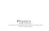 Motion Physics