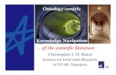 "Ontology-centric navigation of the scientific literature"