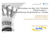 Workshop on the AAL Market Observatory – Identifying stakeholders’ needs