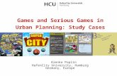 Games and Serious Games in Urban Planning: Study Cases