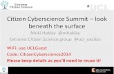 Opening the second day of the Citizen Cyberscience Summit