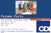 CDI College Pajama Party in Winnipeg, Manitoba