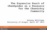 The expansive reach of ChemSpider as a resource for the chemistry community